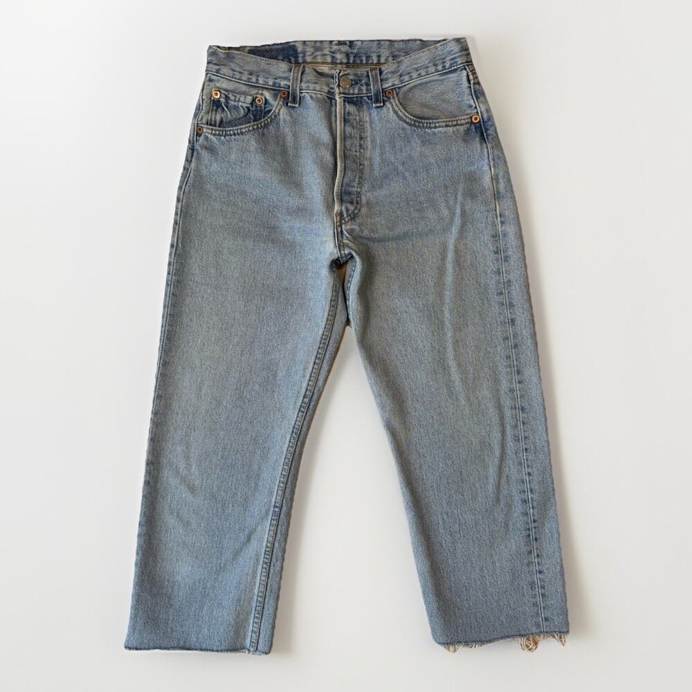 Vintage Levis 501 Jeans 26 Blue Straight Leg 90s Denim For Women Non Selvedge
